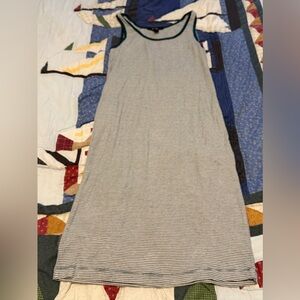 Forever 21 Green and White Striped Dress